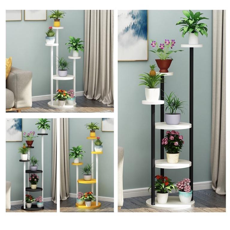 Plant Rack Plant Stand Wooden Foldable Pot Rack Stand Wood Planter Pot