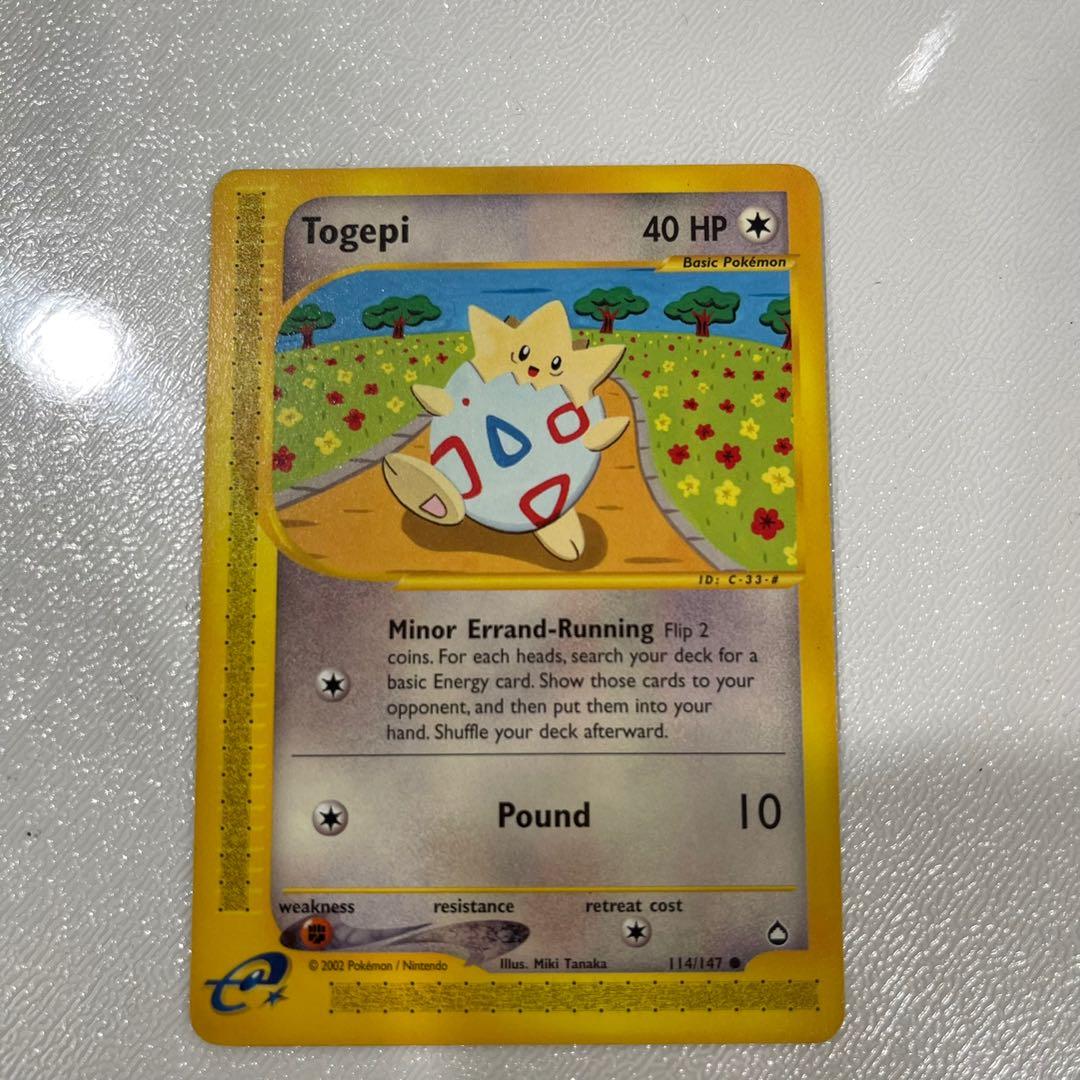 Pokémon Card Togepi, Hobbies & Toys, Toys & Games on Carousell