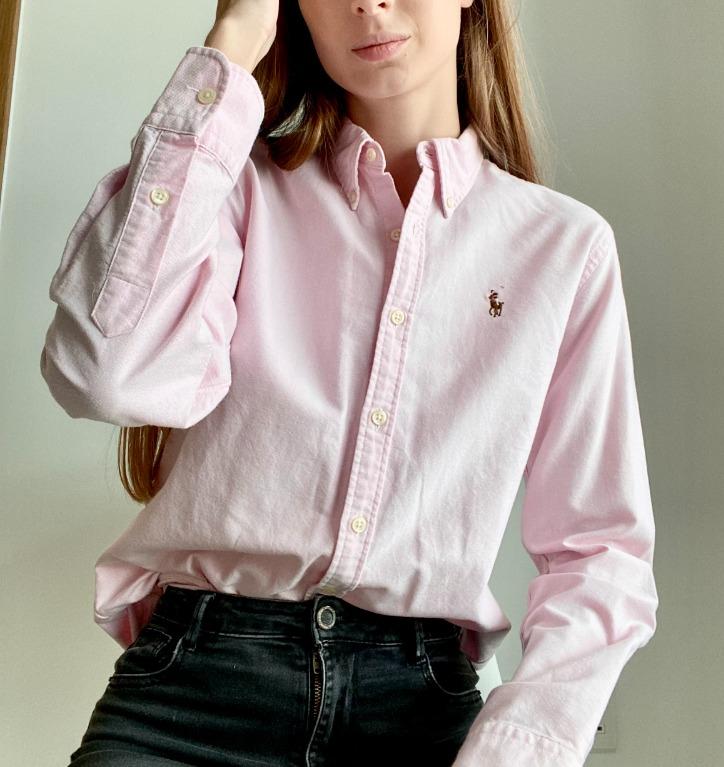 Polo ralph lauren oxford slim fit shirt - 003 - Shirt Pink 211870245 - Polo  Ralph Lauren Women's Polo T