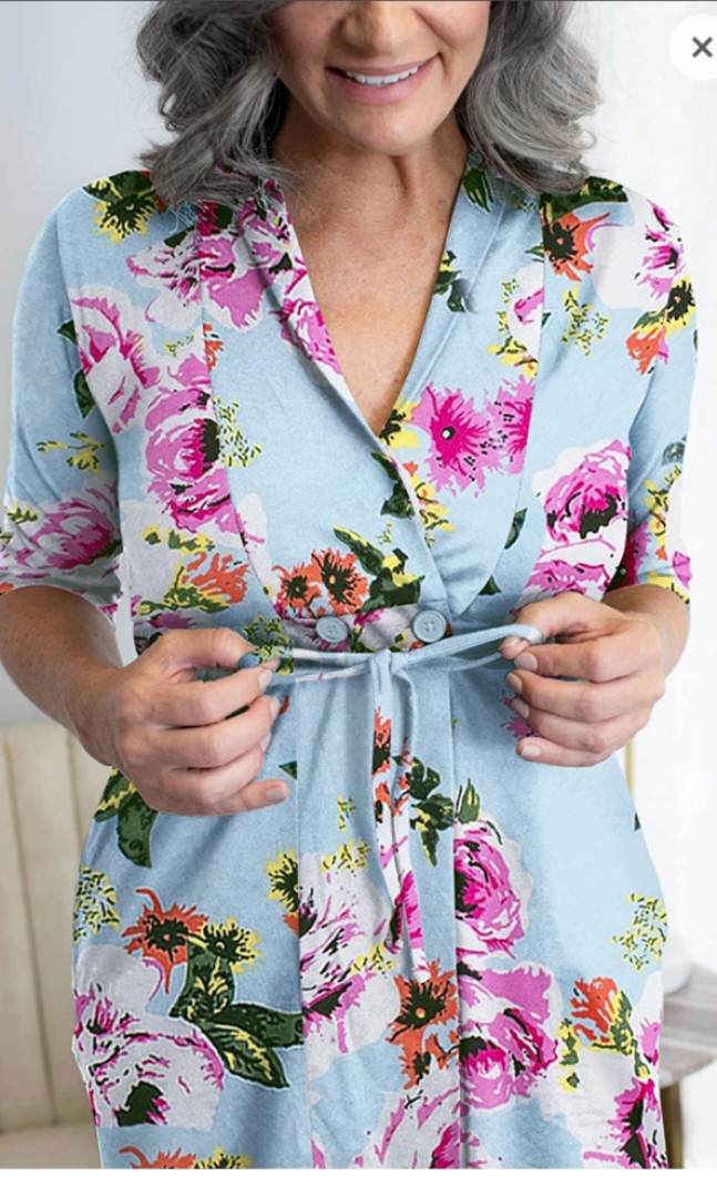 Post mastectomy surgery dress with in built drains pocket, Women's