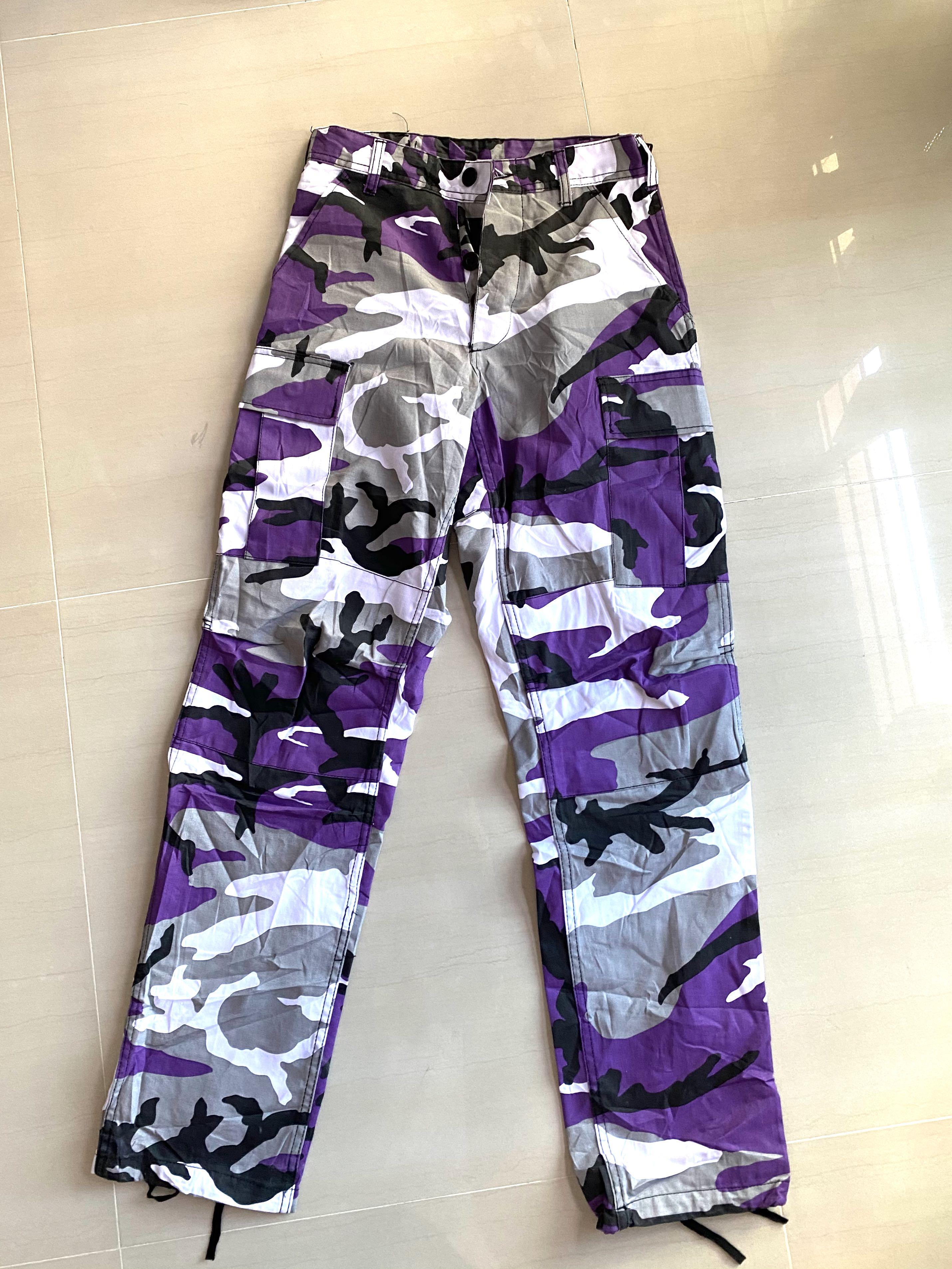 purple camo cargo pants