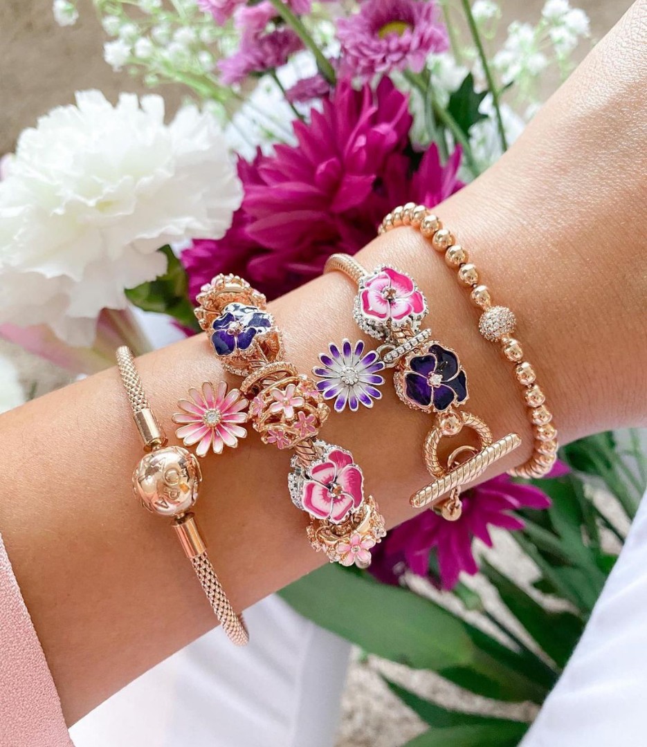 Pandora charms top sale rose gold