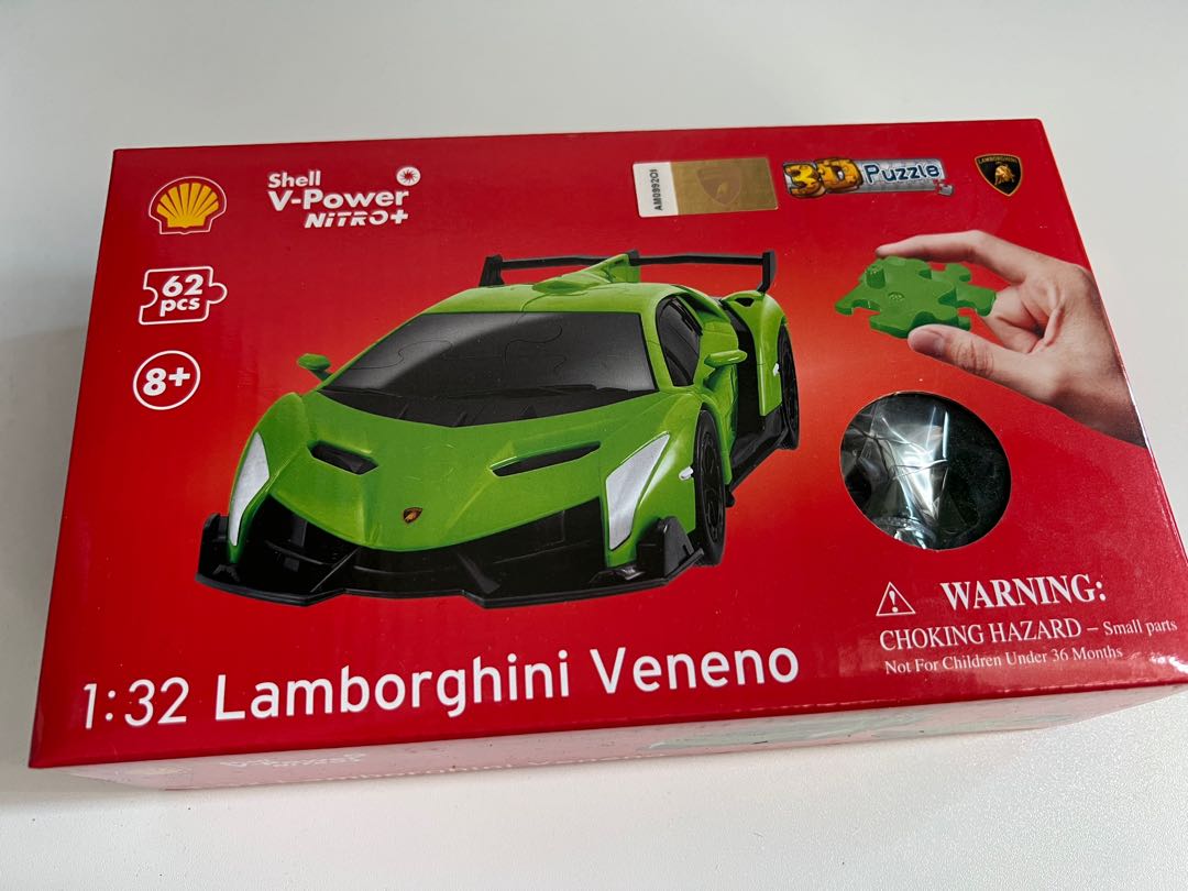Shell V Power 1 32 Lamborghini Veneno 3d Puzzle 興趣及遊戲 玩具 遊戲類 Carousell