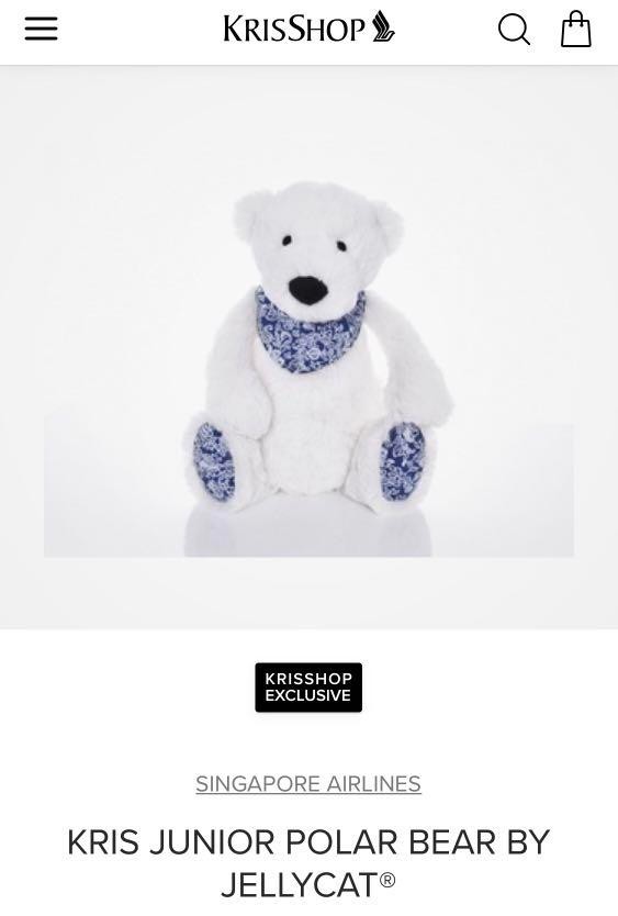 Jellycat singapore airlines cheap