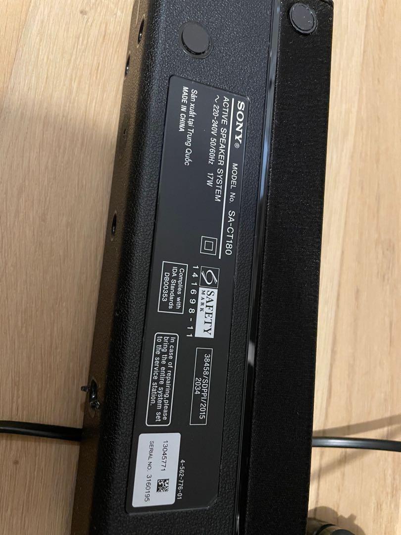 Sony SACT180 Soundbar, 音響器材, Soundbar、揚聲器、藍牙喇叭、耳擴 Carousell