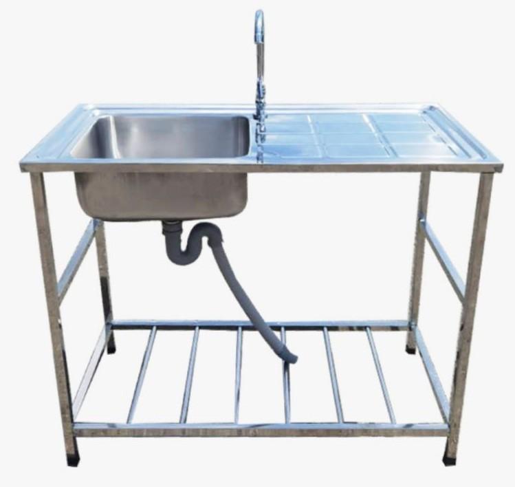 STAINLESS STEEL KITCHEN SINK WITH STAND / SINGLE BOWL SINK ...