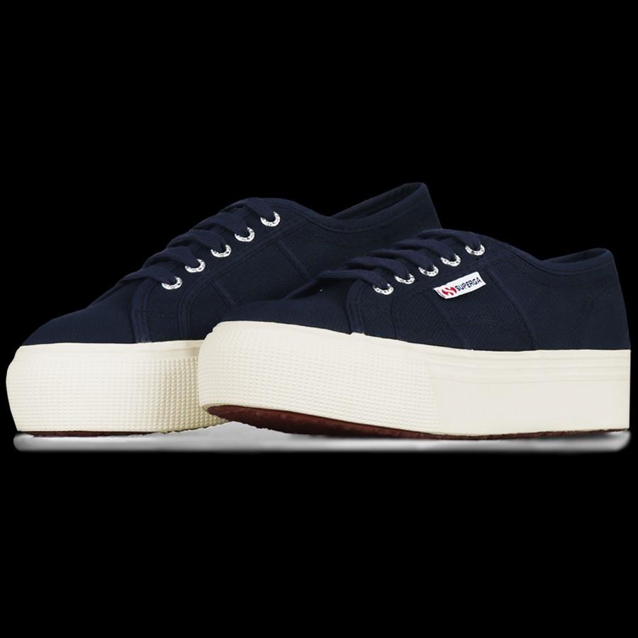 Superga 2790 Flatform Navy Size 38, Men's Fashion, Footwear, Casual shoes  on Carousell