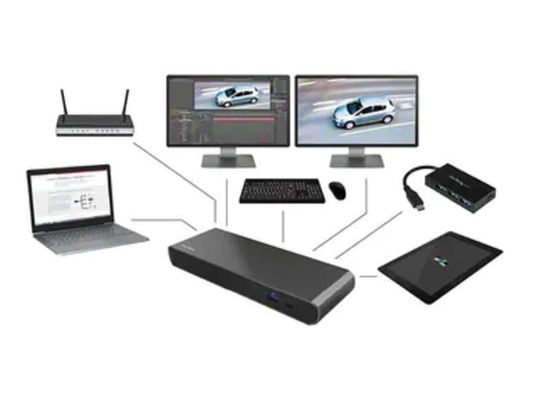 Thunderbolt Dock w/ USB-C Compatibility Dual Monitor 4K60Hz - Main Image