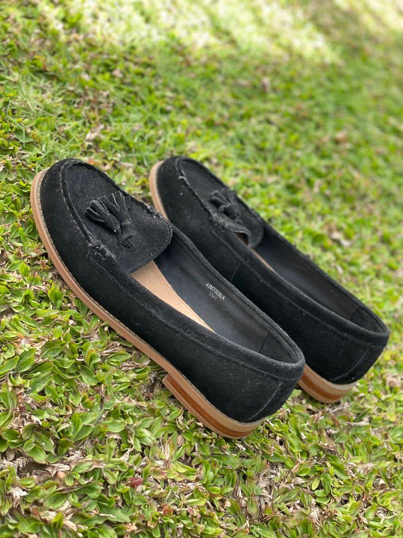 Topshop Suede Loafers Women s Fashion Footwear Loafers on Carousell