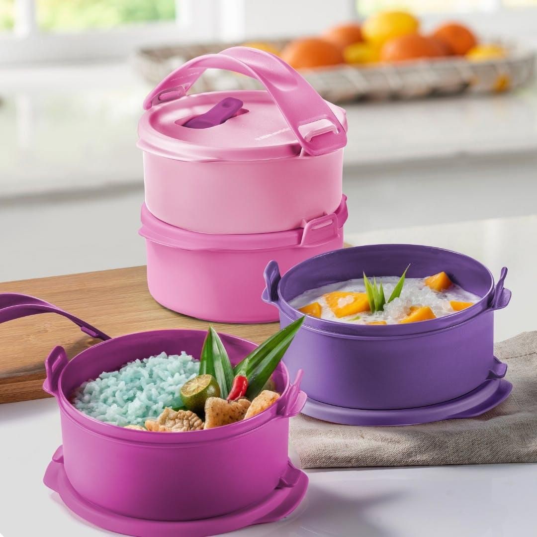 Tupperware Microwaveable Tup Tiffin Set 4 550ml Microwaveable Lunch box Food Container Furniture Home Living Kitchenware Tableware Food Organisation Storage on Carousell