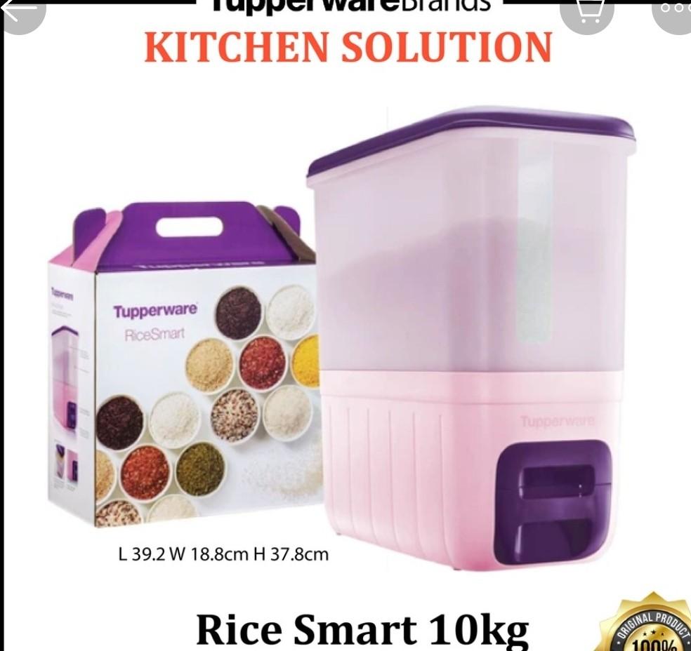 Tupperware Rice Smart Purple (1) 10kg, Furniture & Home Living ...