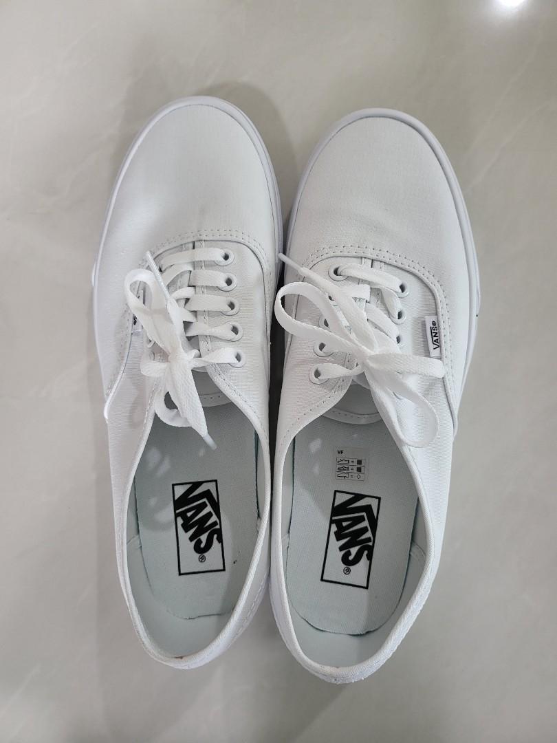 Vans authentic true white Men s Fashion Footwear Sneakers on