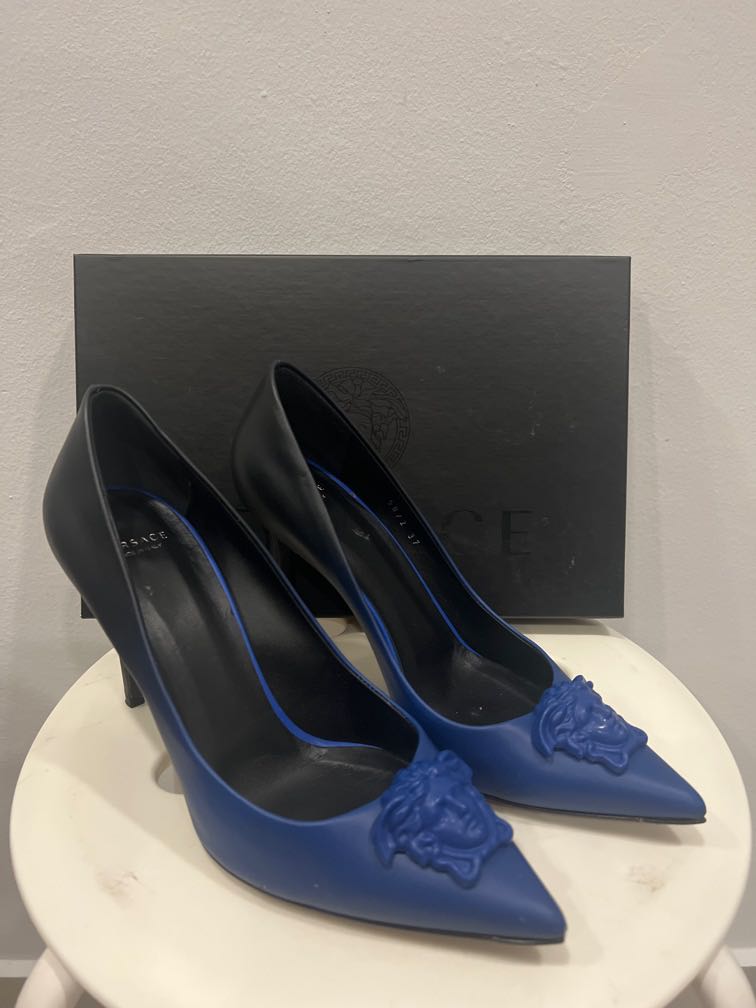 Blue versace heels 2025