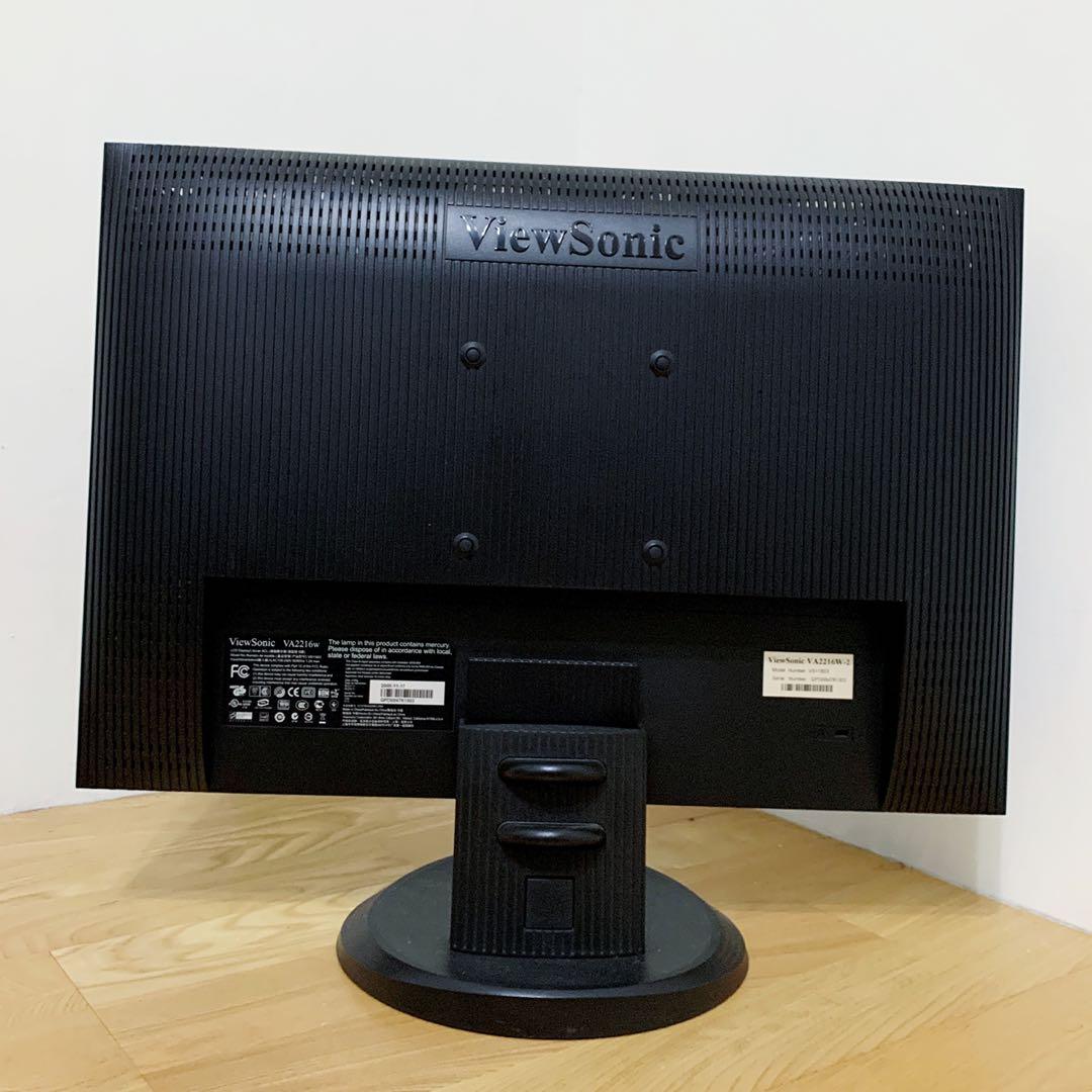 VIEWSONIC 22吋 彩色液晶顯示器 三隻鳥 螢幕 LED 寬螢幕 裸機 VA2216W-2 OTH-M TP0-22 #吃土, 電腦及 ...