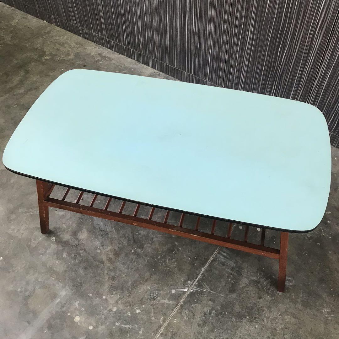 Vintage Coffee Table 70's/80's Oval Formica, Furniture & Home Living ...