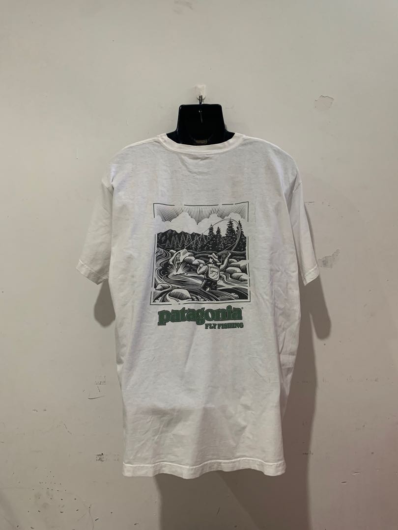 Vintage Patagonia Fly Fishing Tee Shirt, Men's Fashion, Tops & Sets, Tshirts  & Polo Shirts on Carousell