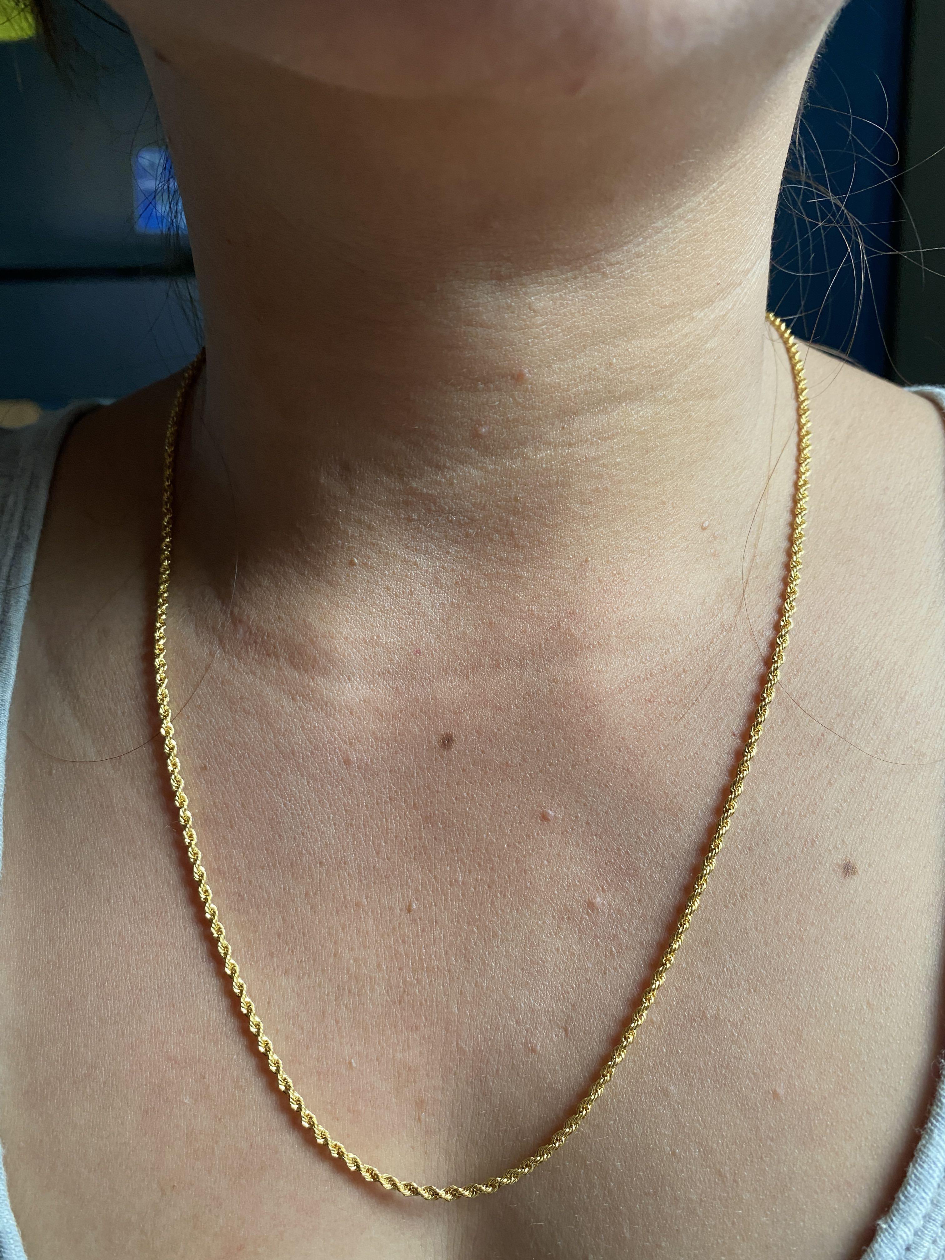 Gold necklace 2 gram sale