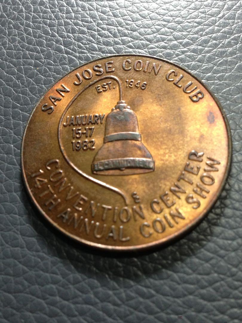 1982 San Jose Ca Coin Club (Category: Currency) located in Paranaque City. Submitted by jondap (Listing ID 1163994820, Image 1). Description: 1982 San Jose California Coin Club Commemorative coin .