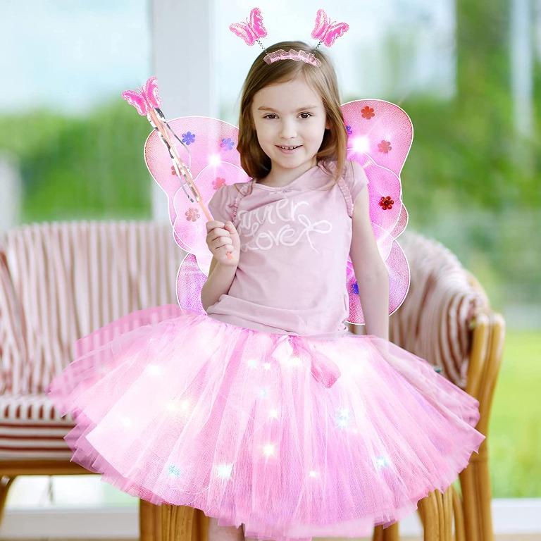 Fairytale Tutus Blush Pink Outfit Toddler Tulle Dress (Size: 3 Years)