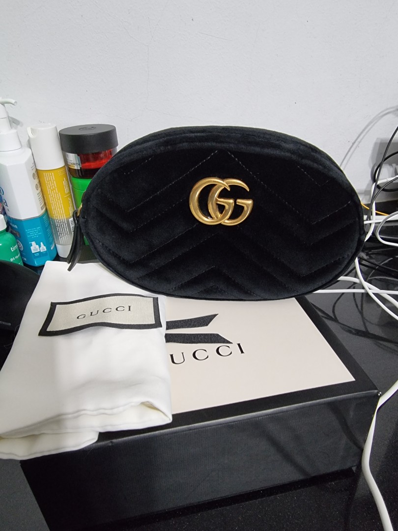 Authentic Gucci GG marmont belt bag Luxury Bags Wallets on