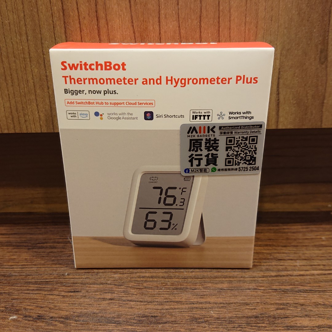 門市全新現貨‼️ SwitchBot Meter Plus / Thermometer and Hygrometer Plus, 家庭電器 ...