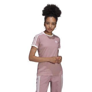Adidas 超美藕粉色 短袖上衣