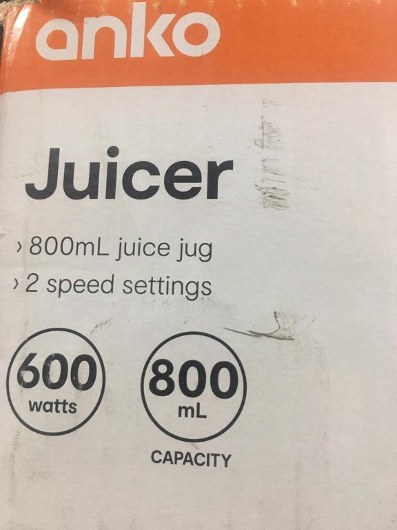 Anko Juicer, TV & Home Appliances, Kitchen Appliances, Juicers