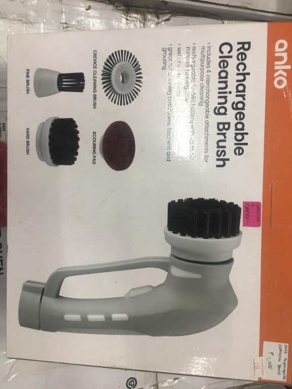Anko Rechargeable Cleaning Brush, Furniture & Home Living, Cleaning