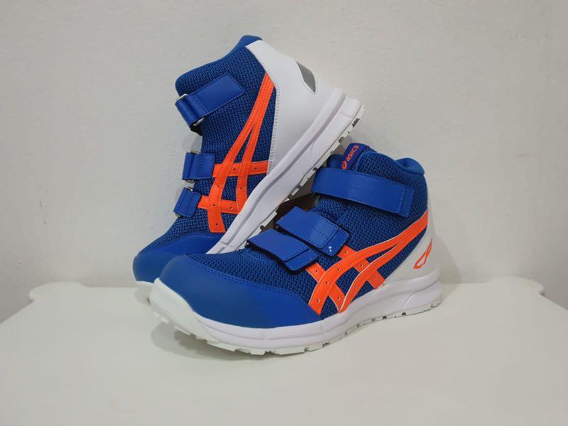 Asics safety shoe high cut strap mesh type CP 203, Men's Fashion