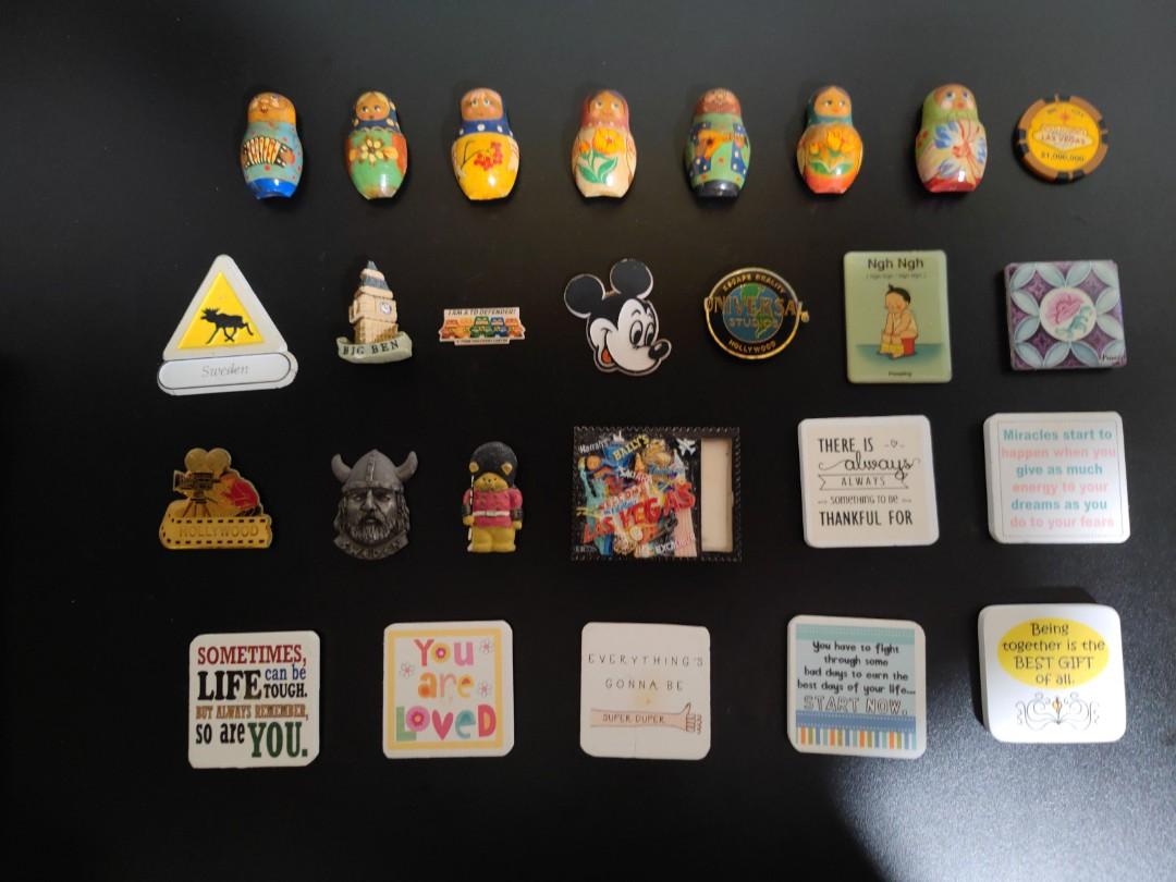 Assorted fridge and acrylic pin, Furniture & Home Living, Home