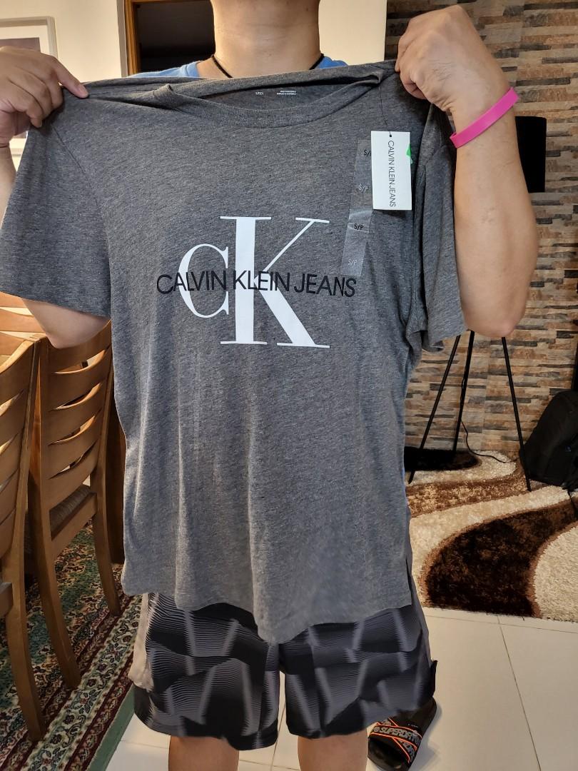 Authentic Calvin Klein CK Shirt for Men Small Gray
