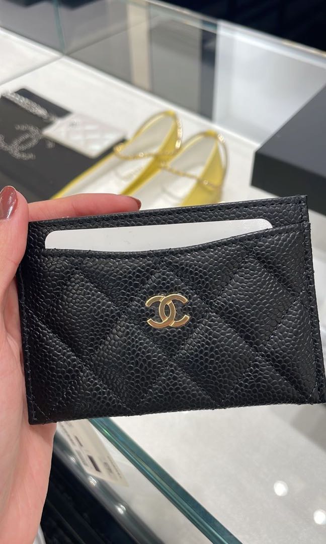 authentic chanel card holder wallet