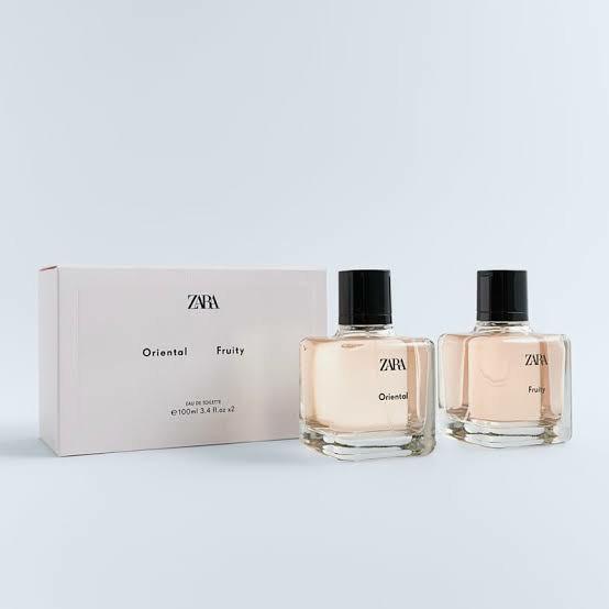Authentic ZARA perfume duo Oriental+Fruity, Beauty & Personal Care