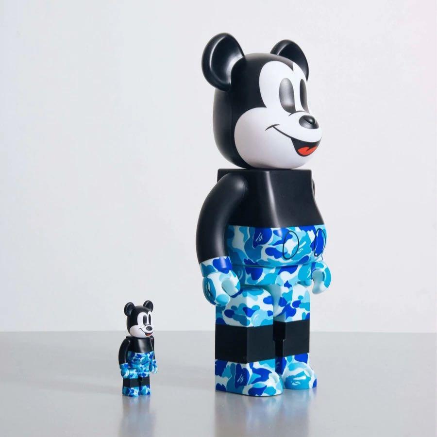 BER@BRICK BAPE Mickey Mouse 100&400%Camo 100% Bearbrick Set – LBWK