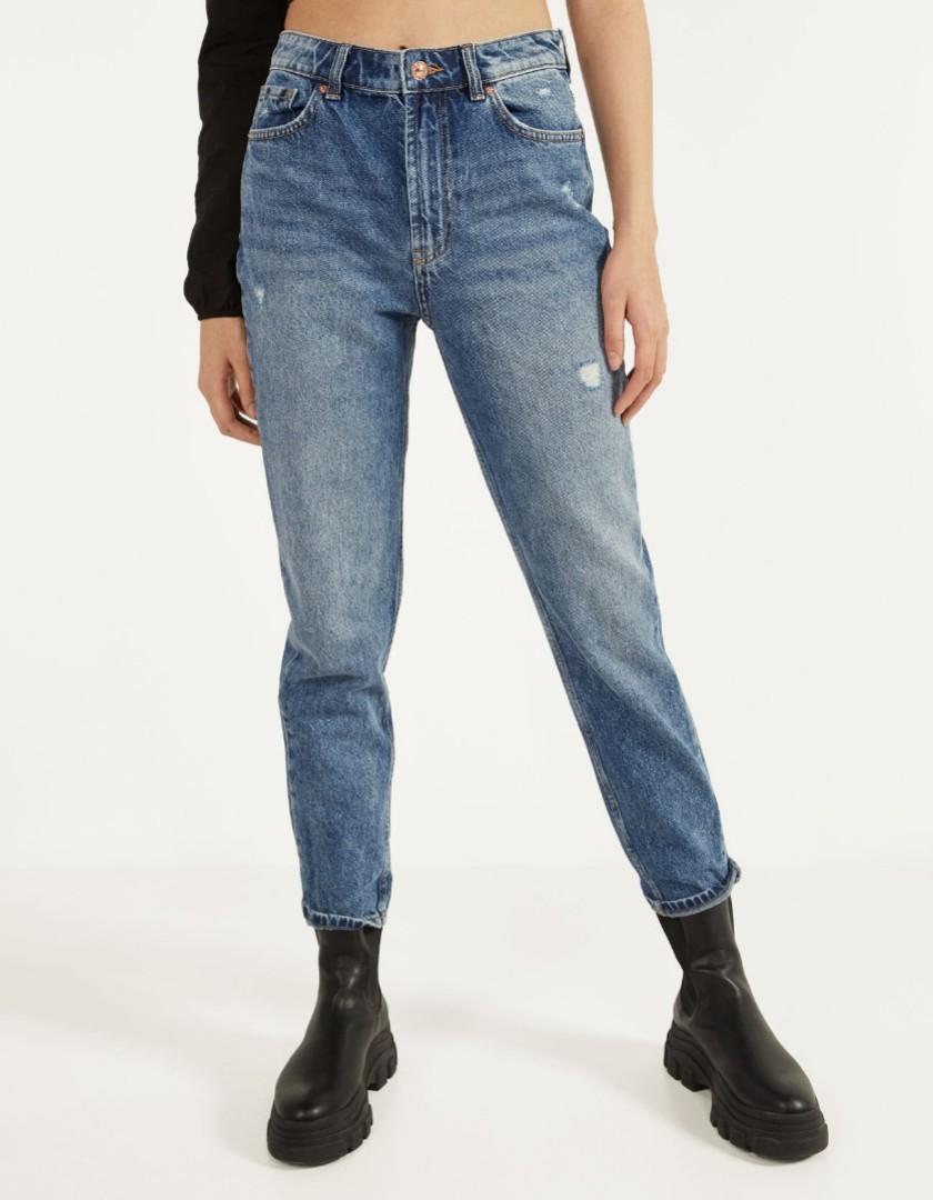 Pantaloni mom bershka top