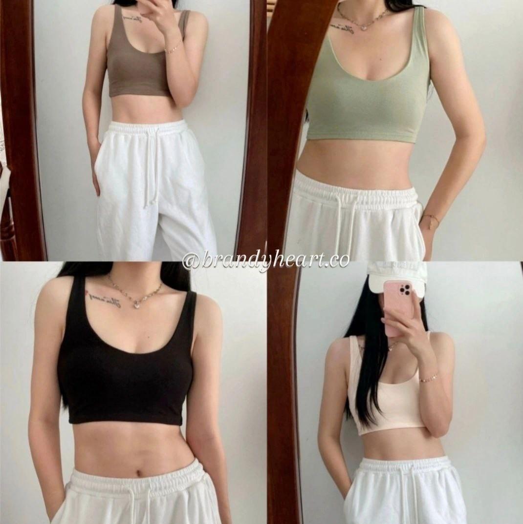PROMO} Brandy Melville Lydia Tank john galt fitted cropped top