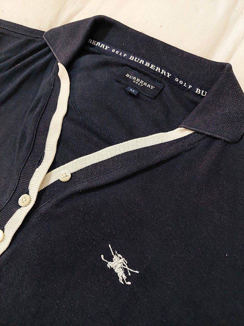 BURBERRY LONDON AUTHENTIC TAG VINTAGE KAOS POLO GOLF MEWAH