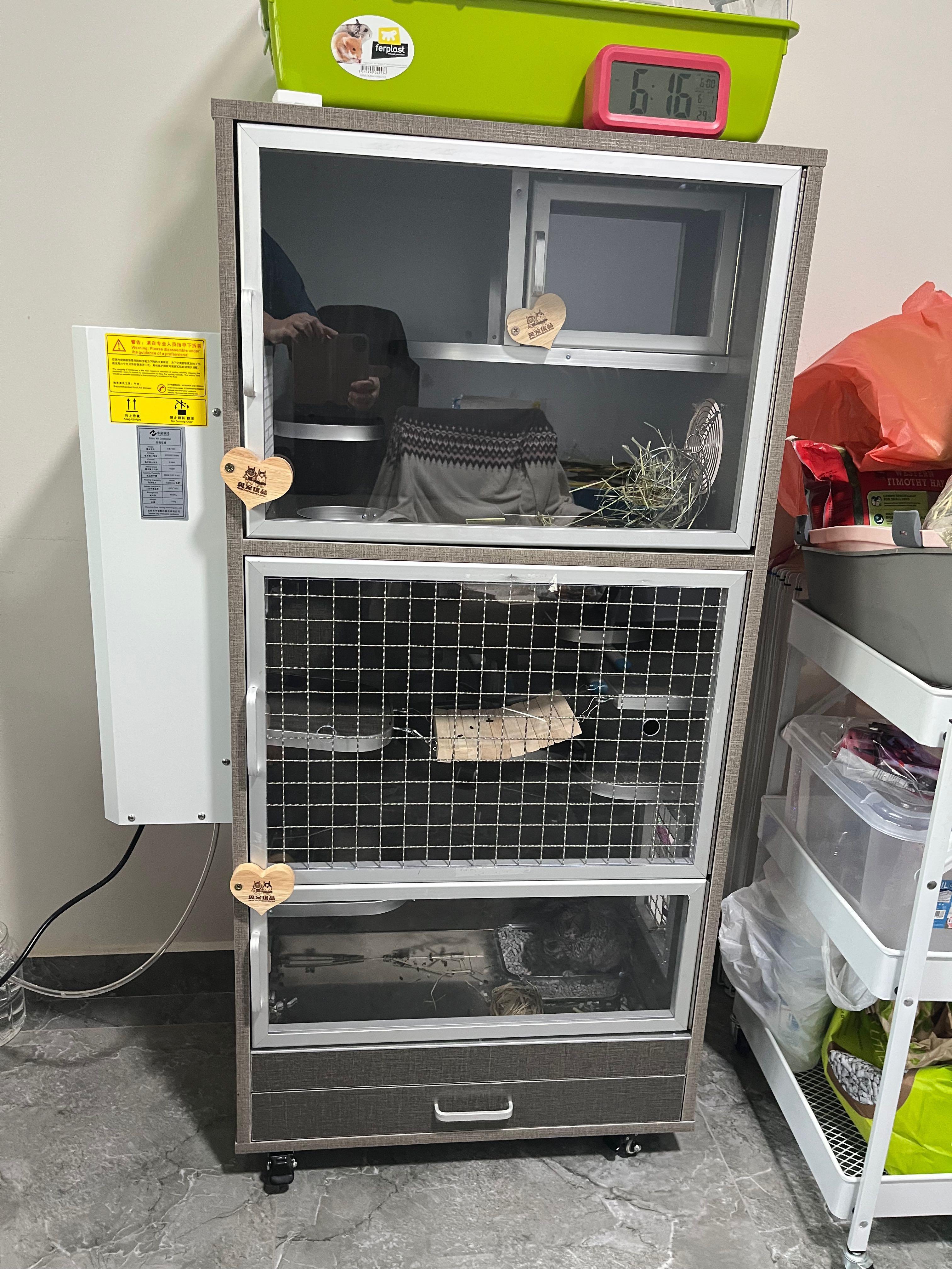 Chinchilla aircon cage, Pet Supplies, Homes & Other Pet Accessories on