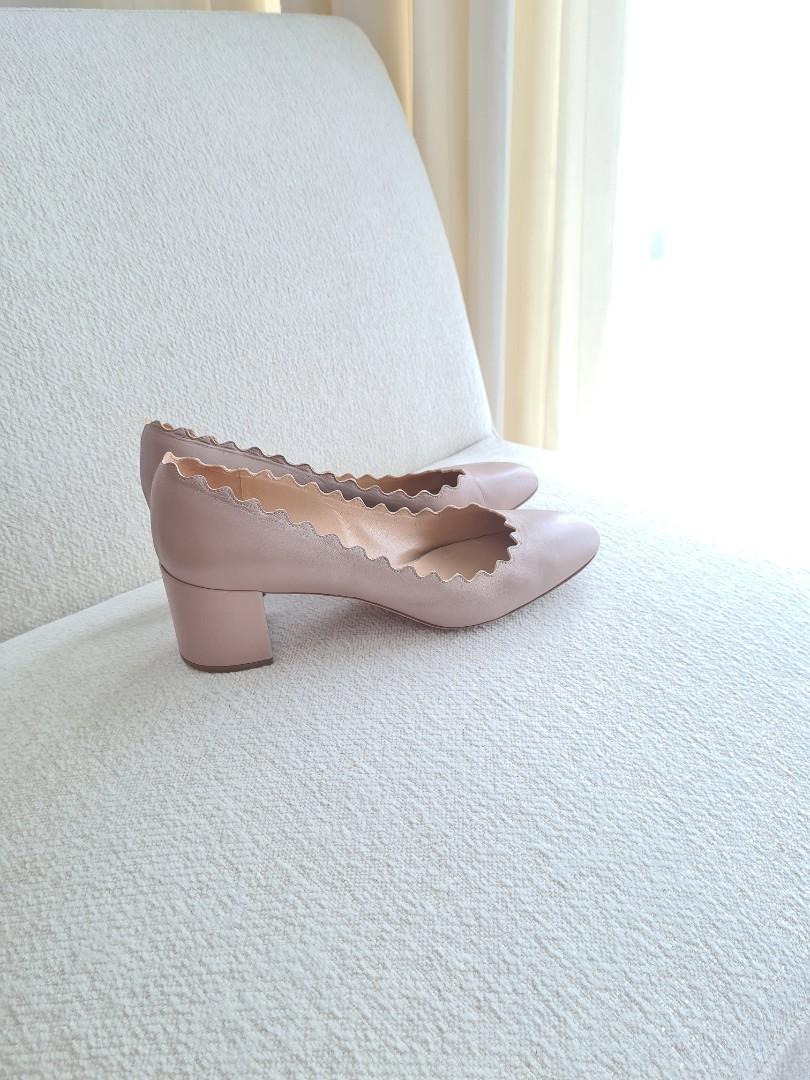 Chloe nude leather pumps 39.5 Women s Fashion Footwear Heels