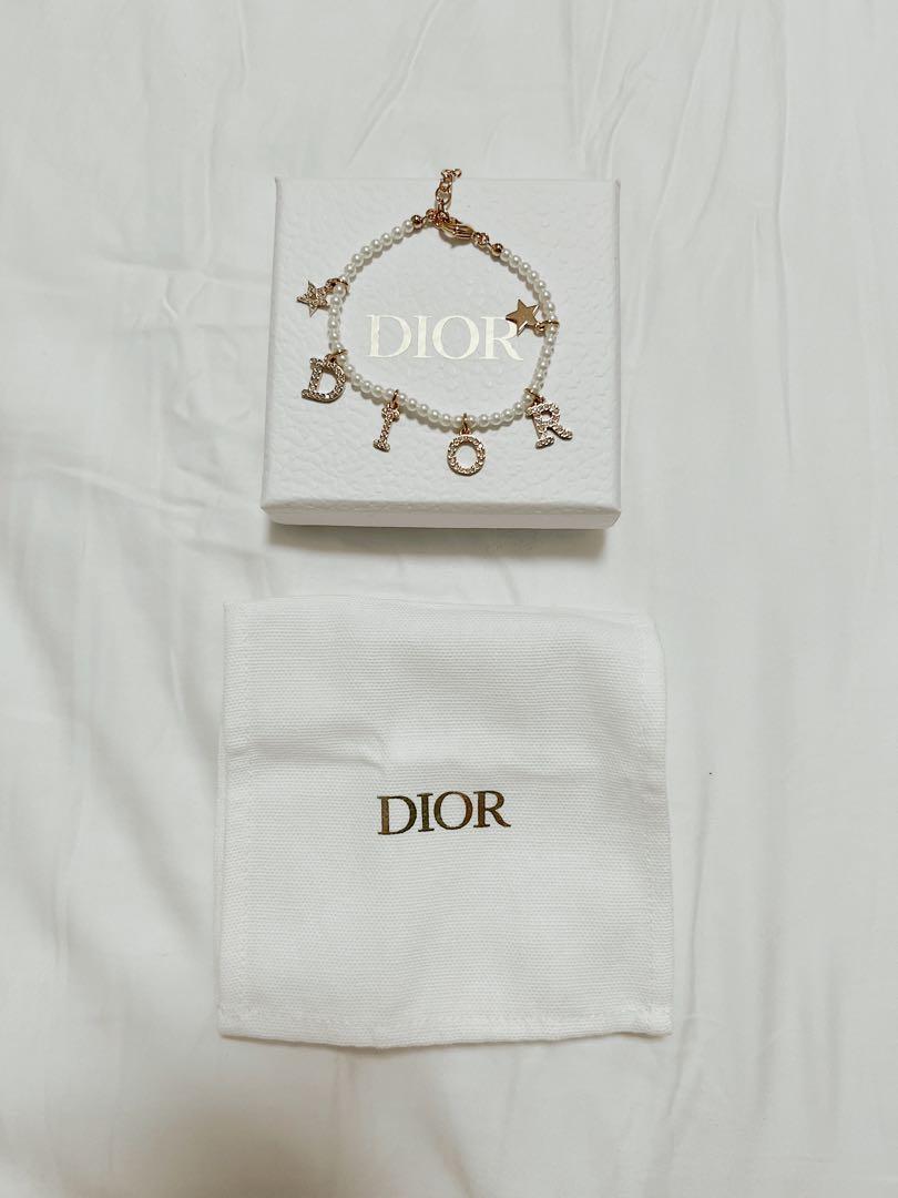 Christian dior top initial bracelet