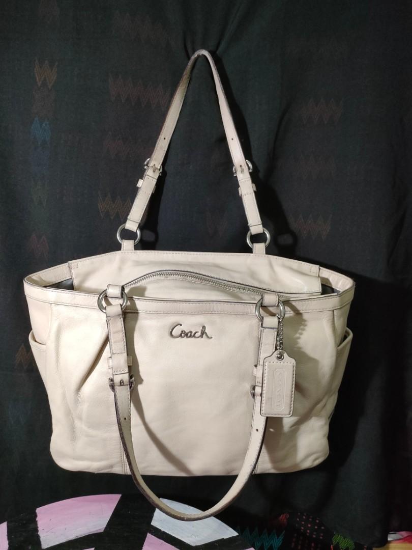 coach tote bag beige