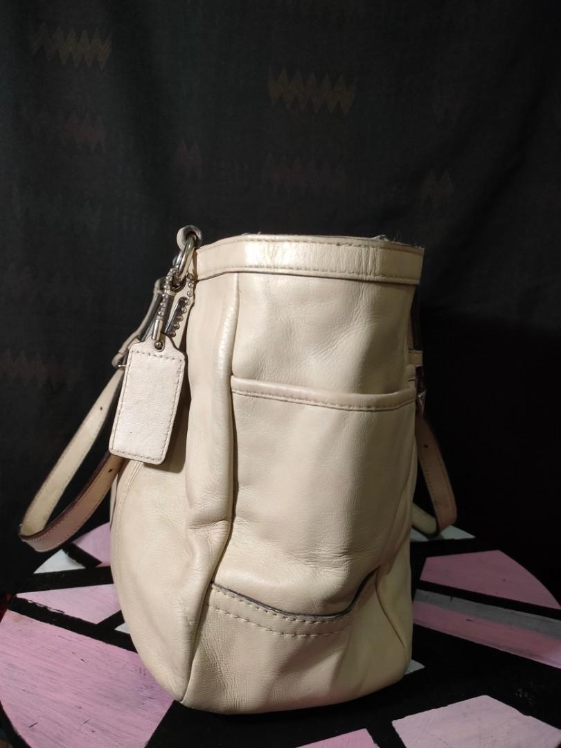 coach tote bag beige