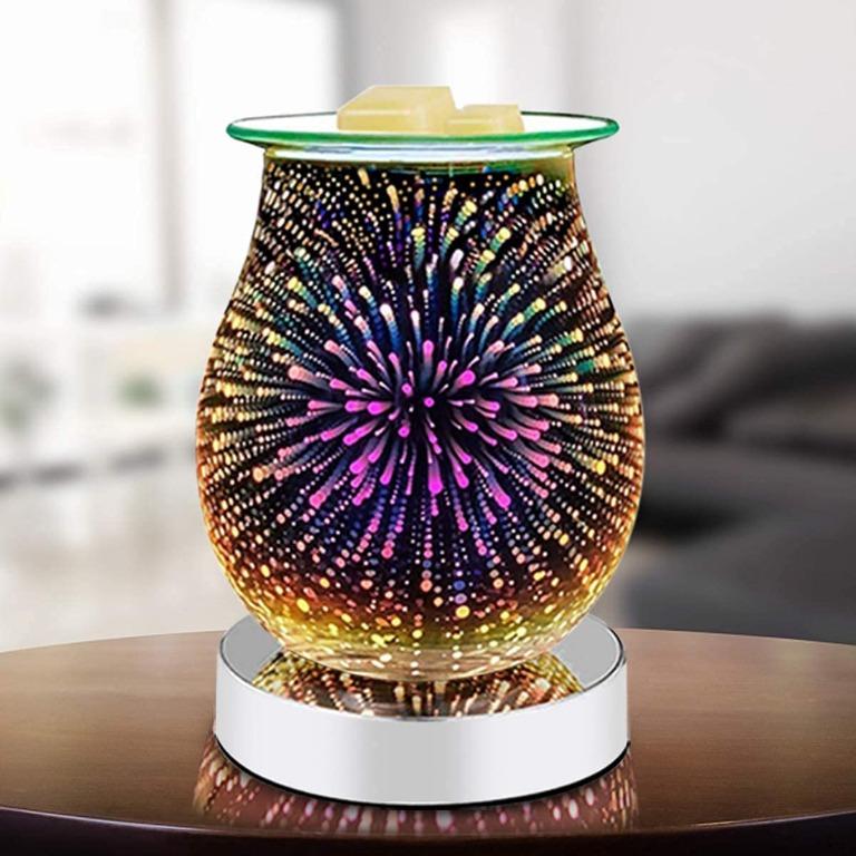 Electric Touch Fragrance Lamp/Oil Burner/Wax Warmer/Night Light 3D Effect 