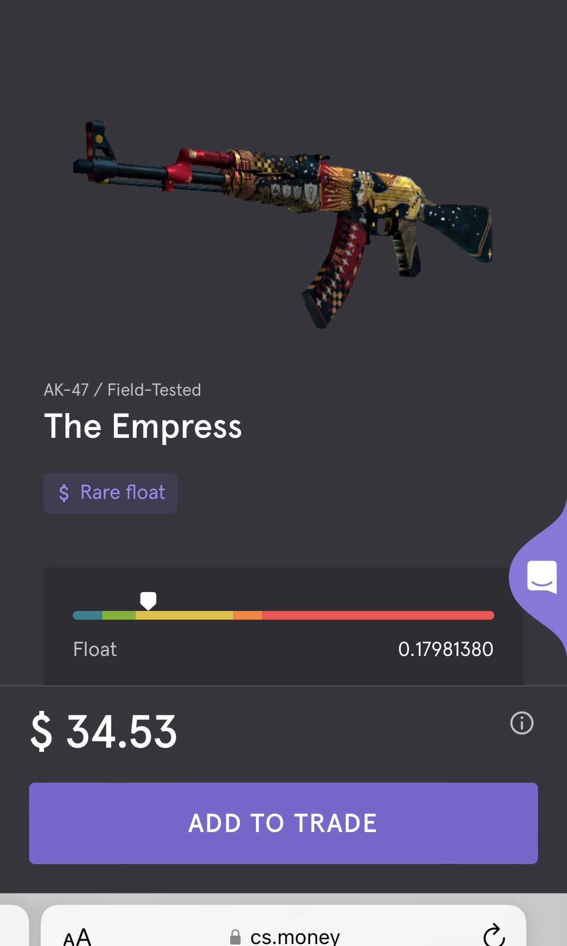 CSGO Ak-47 The Empress FT(0.17 LOW FLOAT), Video Gaming, Gaming ...