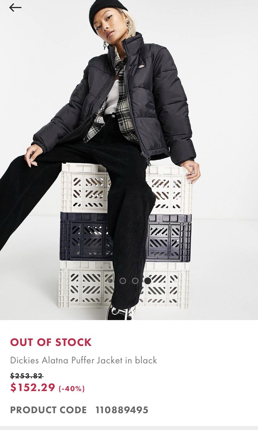 dickies padded jacket