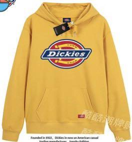Dickies 帽T 連帽長袖 黃 M