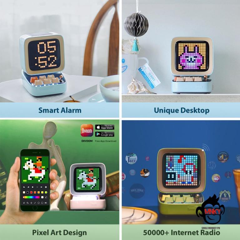 Divoom Ditoo Plus Pixel Art Animation LCD Retro Bluetooth Speaker & Classic Gaming Gadget