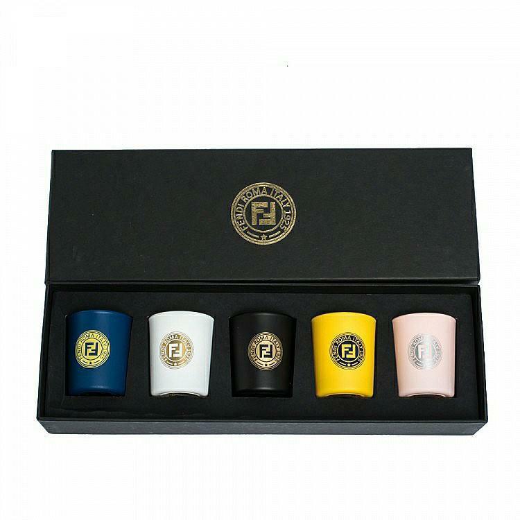 Fendi Set of Casa Mania Ceramic Scented Candles, x 35g