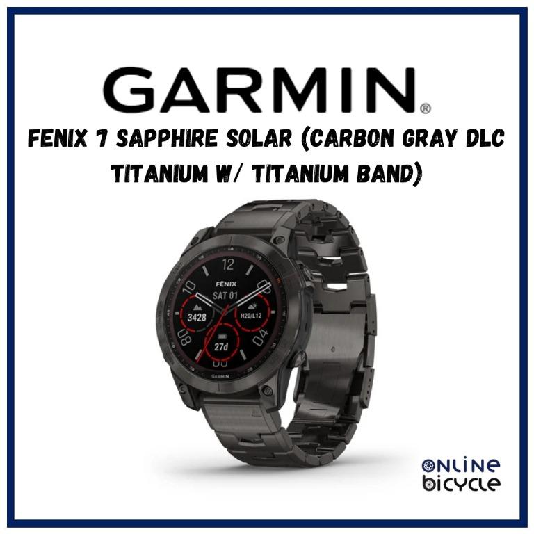 Garmin fenix 5x plus sapphire carbon hotsell gray dlc titanium dlc titanium band