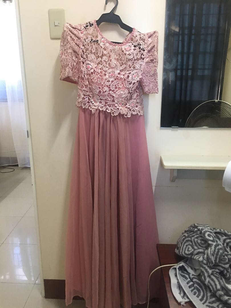 Old rose filipiniana dress 2025